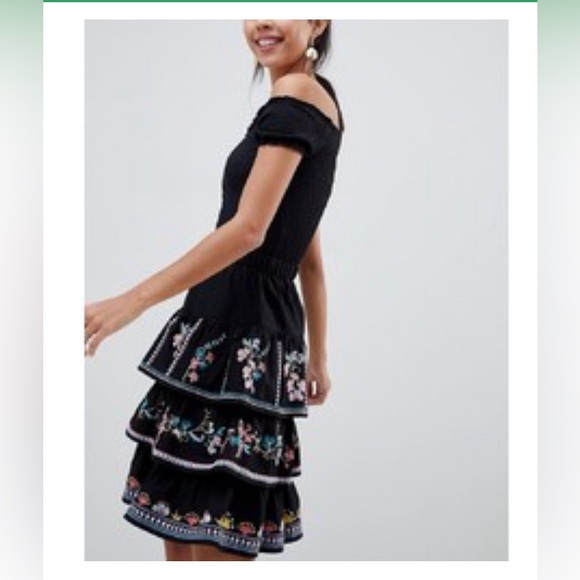 ASOS Dresses & Skirts - Tiered Mini Sun Skirt With Embroidery